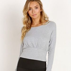 Spiritual Gangster
Late Banded Crop Long Sleeve Heather Grey
Size M